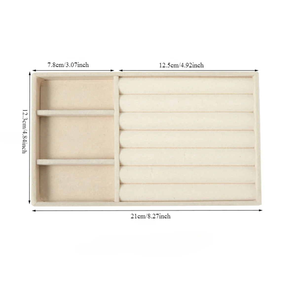 Rangement Bijoux - Plateau tiroir Beige